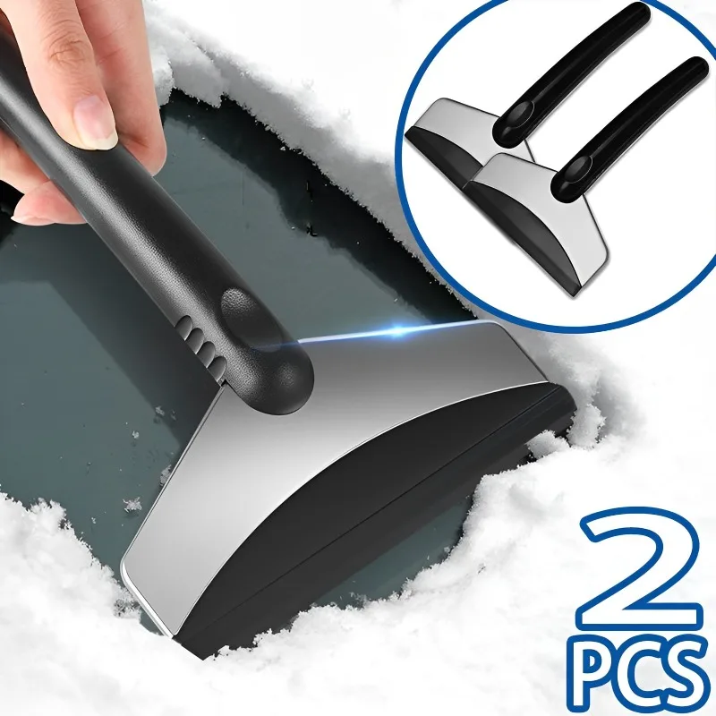 2PCS Durable Car Snow Shovel Car Windshield Snow Removal Tool for Auto Defrosting Remover Cleaner Tool Car Winter Accessories