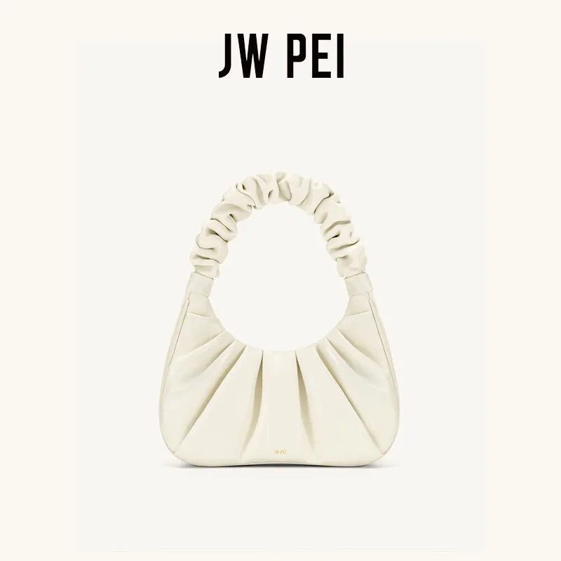 JW PEI Cloud Bag GABBI White Underarm Bag for Women, French-Style Niche Summer Handheld Small Bag 2T03
