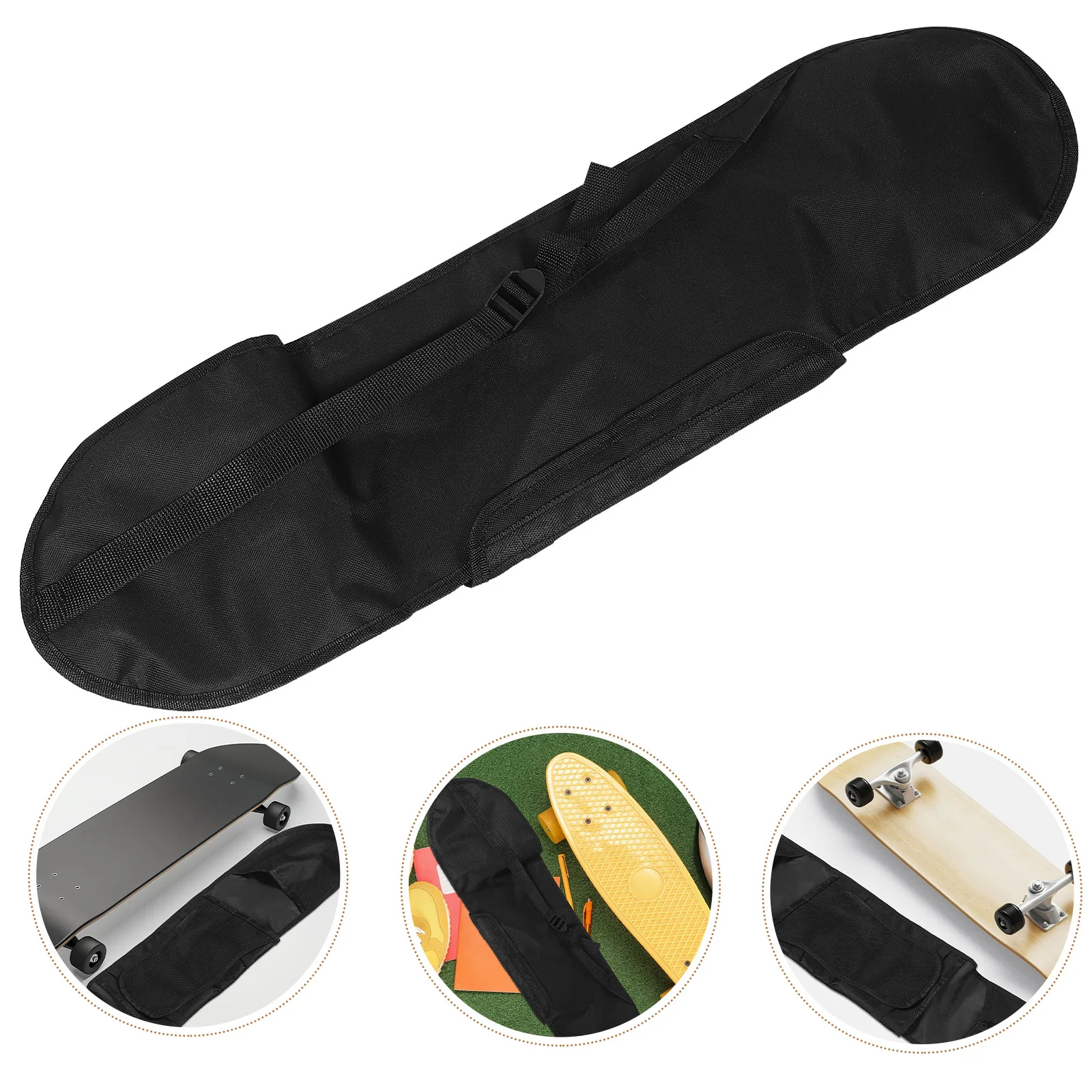 

Skateboard Sling Bag Universal Shoulder Carrier Multifunctional Storage Holder for Sports Portable Organizer Travel Pouch