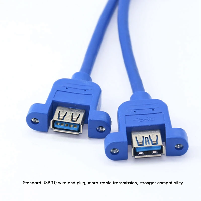 20Pin To USB3.0 Chassis Rear Bezel Cable 1 Point 2 Dual USB3.0 To Motherboard 20Pin To Extension Cable With Ear