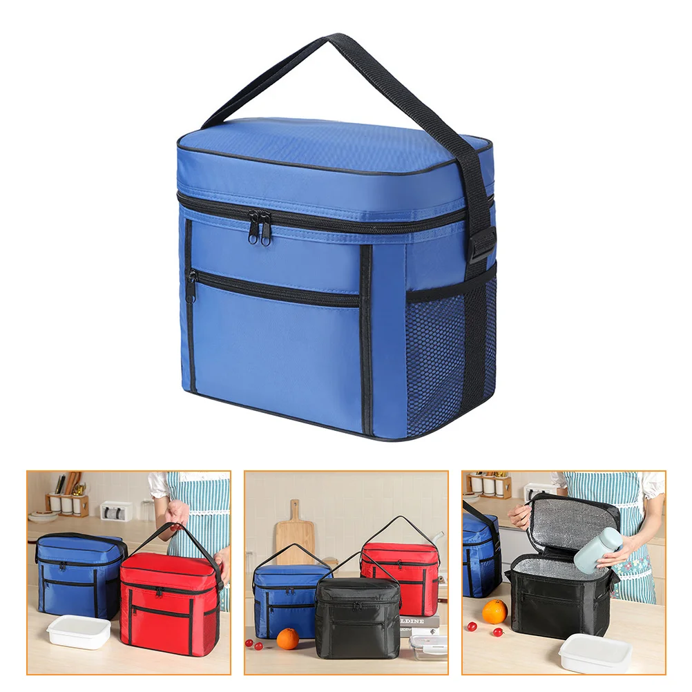 

Oxford Cloth Portable Bag Lunch Tote Waterproof Bag Easy Clean Portable Picnic Cooler Storage Holder