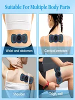 Écran LCD EMS Massage du cou masseur électrique cou Cervical dos Patch 8 modes stimulateur musculaire d'impulsion 6