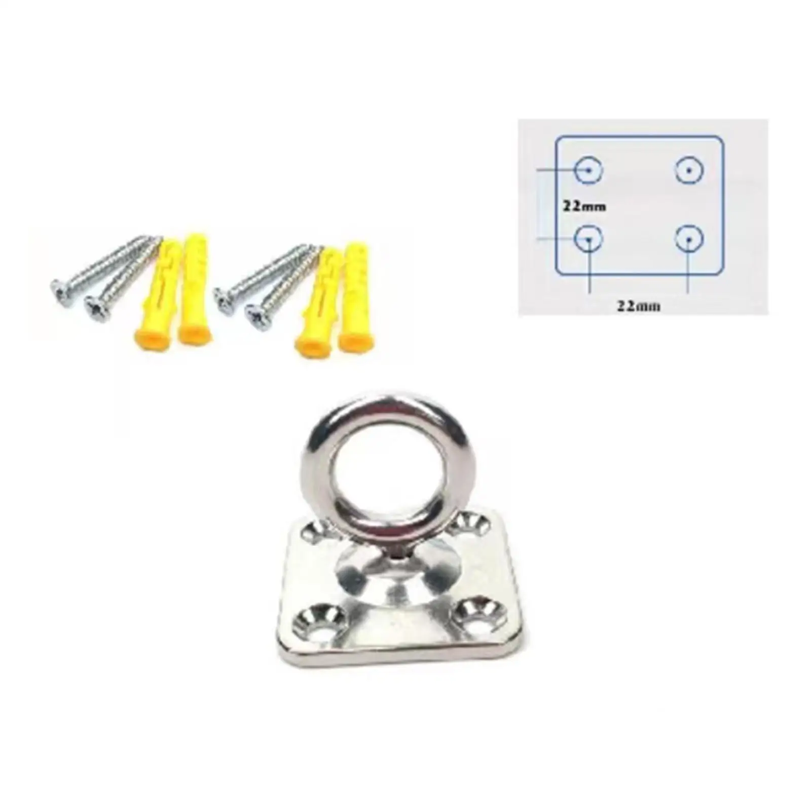 

Ceiling Hook Kit Heavy Duty 304 Stainless Steel Durable with Screw Hanger for Swing Hanging Chair Hammock yoga Sandbag