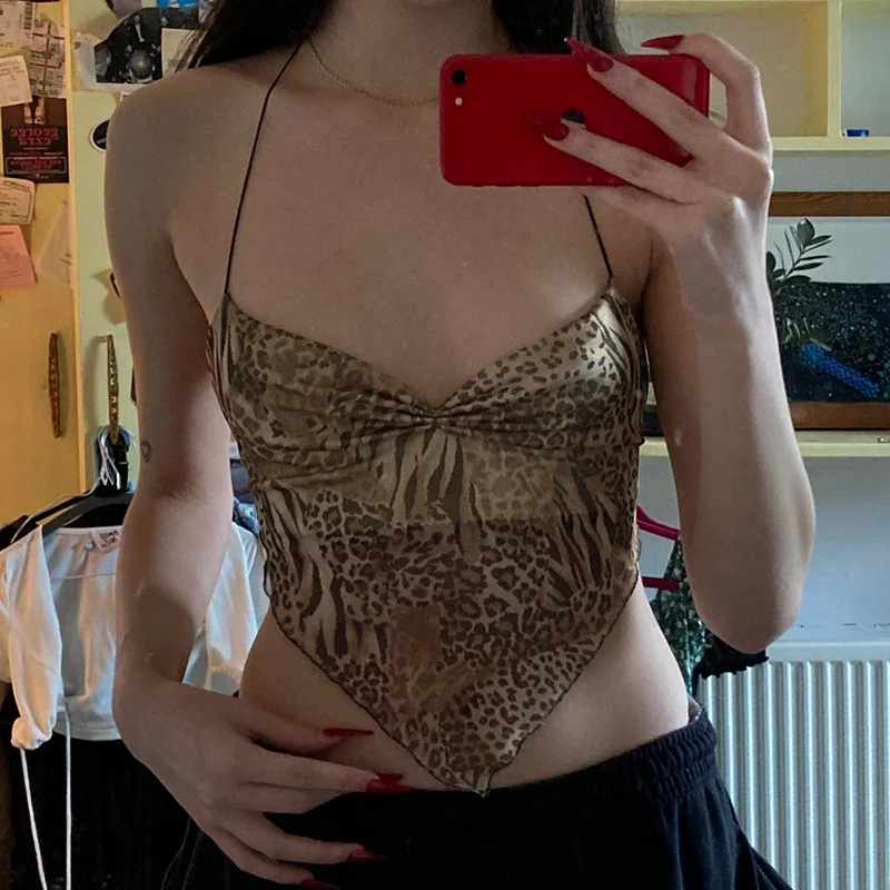 Sexy Backless Off Shoulder Tulle Crop Top with Bowtie European And American Style Small Chest Illusory Folded Overbust Vest
