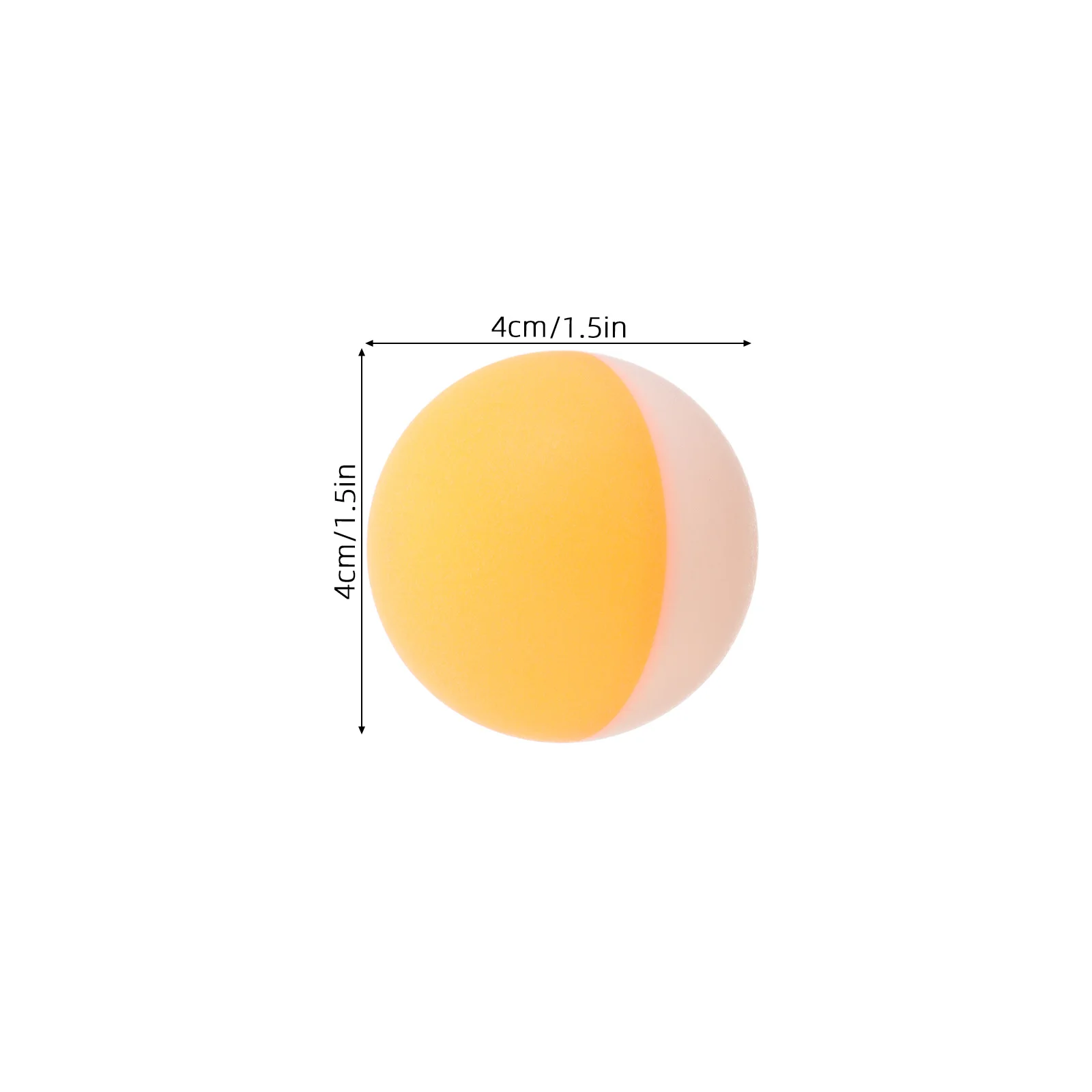 20 قطعة كرات تنس الطاولة ثنائي اللون عالي المرونة ممارسة الارتداد للتدريب في الأماكن المغلقة اللعب بينغبونغ دائم #4