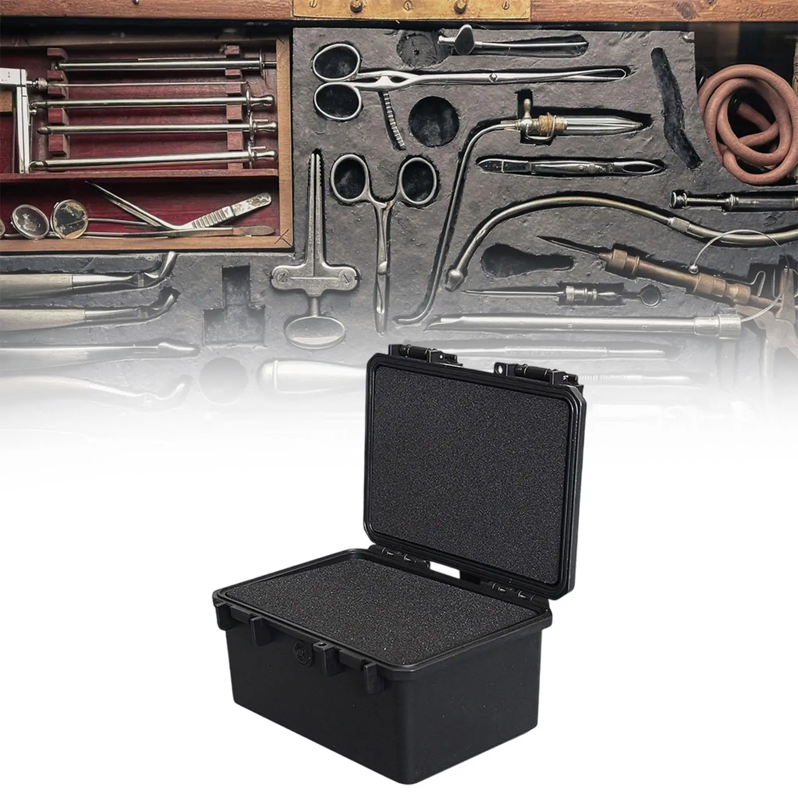 

Instrument Tools Box Anti Shock Hardware Organizer for Nuts Garage Household