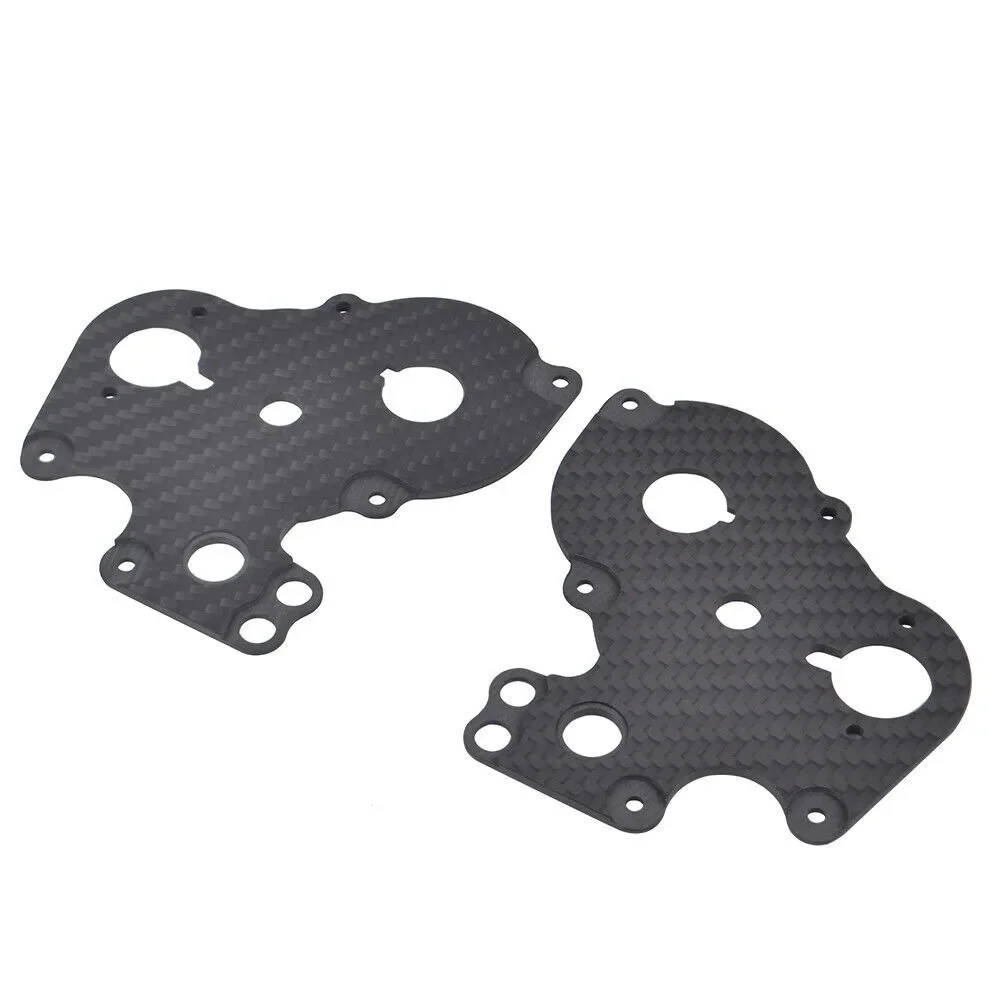 Carbon Fibre Gearbox Side Plates for Tamiya Blackfoot Monster Beetle Frog Brat Chassis Upgrade Parts