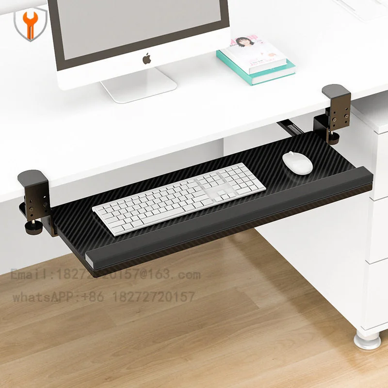 Keyboard tray, storage rack, mouse tray, no drilling required, adjustable desktop within 7.5cm
