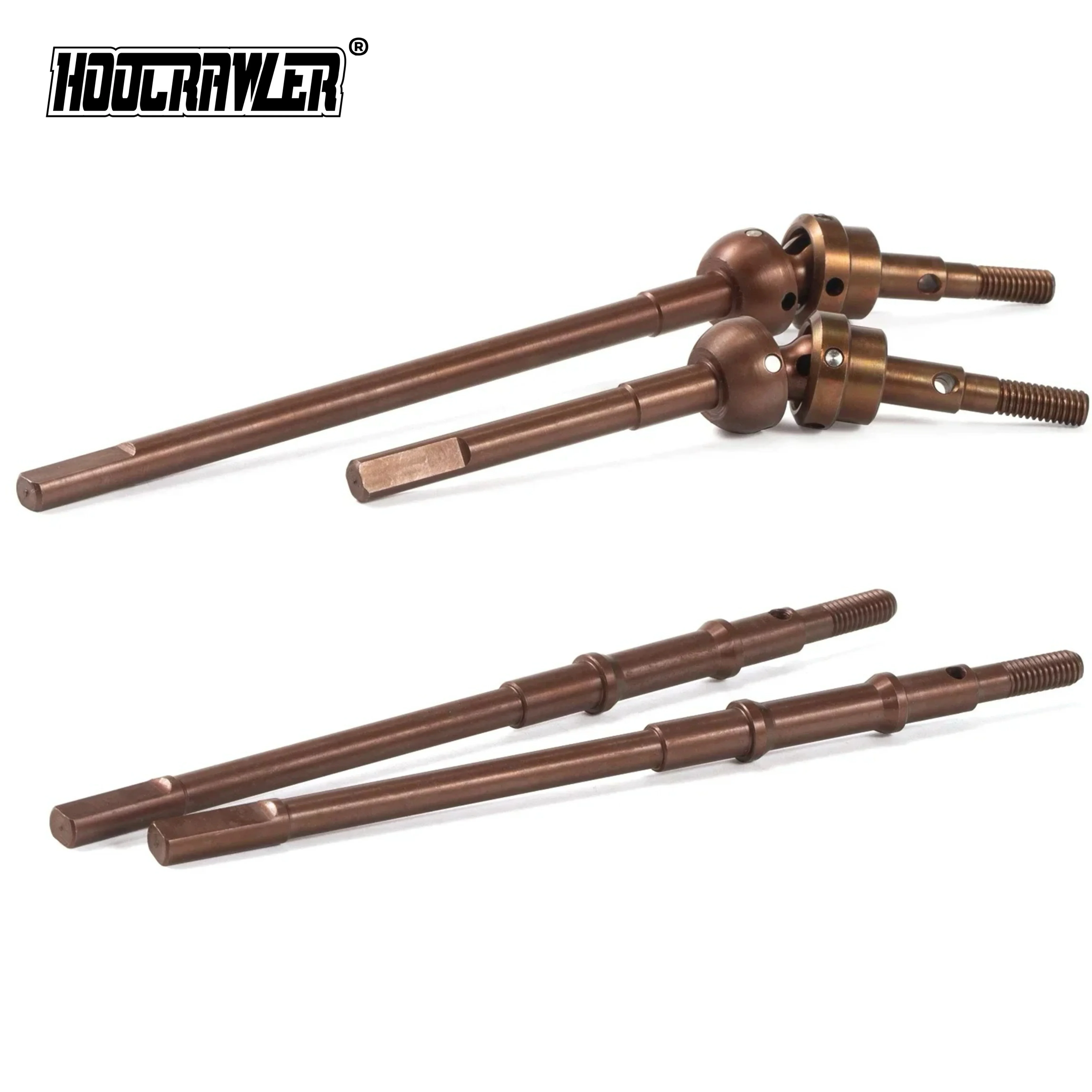 Isokinetic 3-Section CVD Front Rear Axle Shafts Upgrade Parts for 1/10 RC Crawler Vanquish VS4-10 F9 F10 F10T D44 Straight Axle