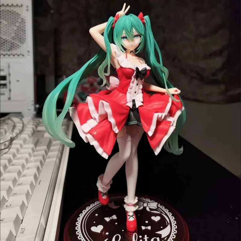 オリジナルタイトー初音ミクファッションロリータミクアニメフィギュアコレクションアクション置物グッズモデルデスクトップ装飾品おもちゃ