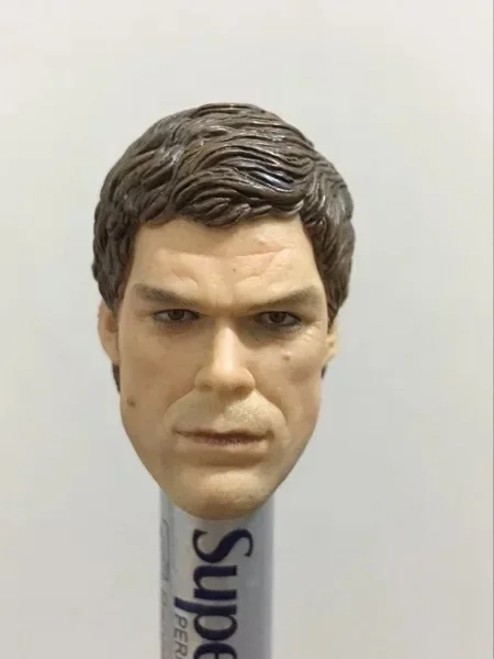 Custom 1/6 Scale Michael C Hall Head Sculpt Dexter Winchester Male Solider Headplay for 12inch Action Figure Toys