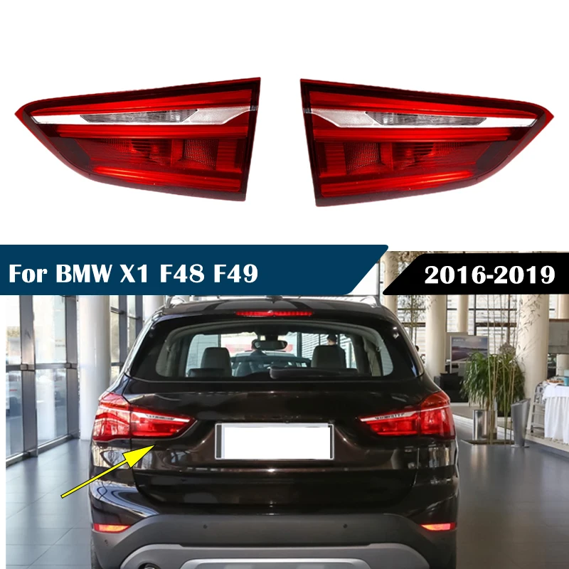 For BMW X1 F48 F49 2016-2019 LED Rear Tail Light Assembly Warning Lamp 63217350697 63217350698 1Pair Left/Right Car Accessories