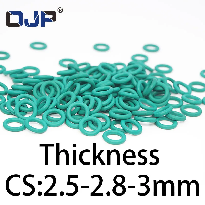 O-ring thickness 2.5/2.8/3mm CS fluororubber FKM sealing temperature resistant gasket rubber ring complete in specifications.-.