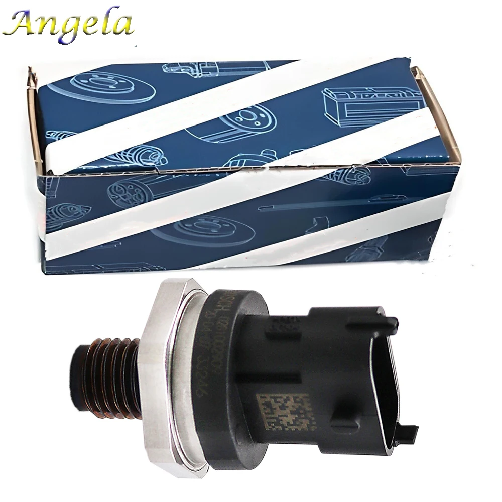 2 Pieces OEM 0281002909 Fuel Rail Pressure Sensor Fit BM-W Renaul-t Nissa-n Fia-t For Hyunda-i Ki-a