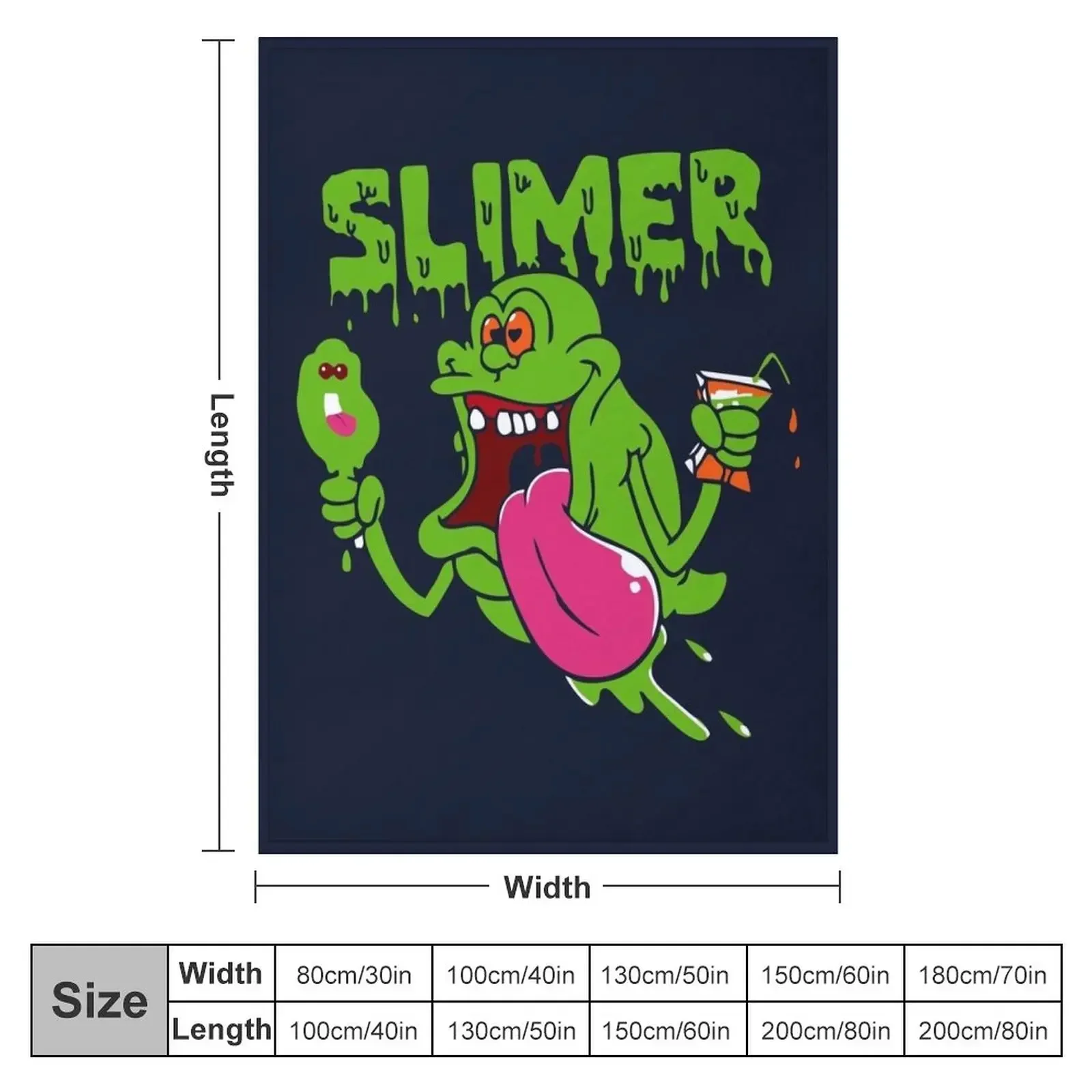 Slimer funny Throw Blanket wednesday Plush Blankets