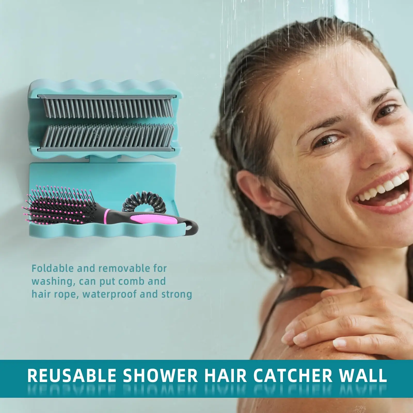 Household Multifunctional Hair Catcher, Detachable Bathroom Hair Filter, Hair Collector, Reusable