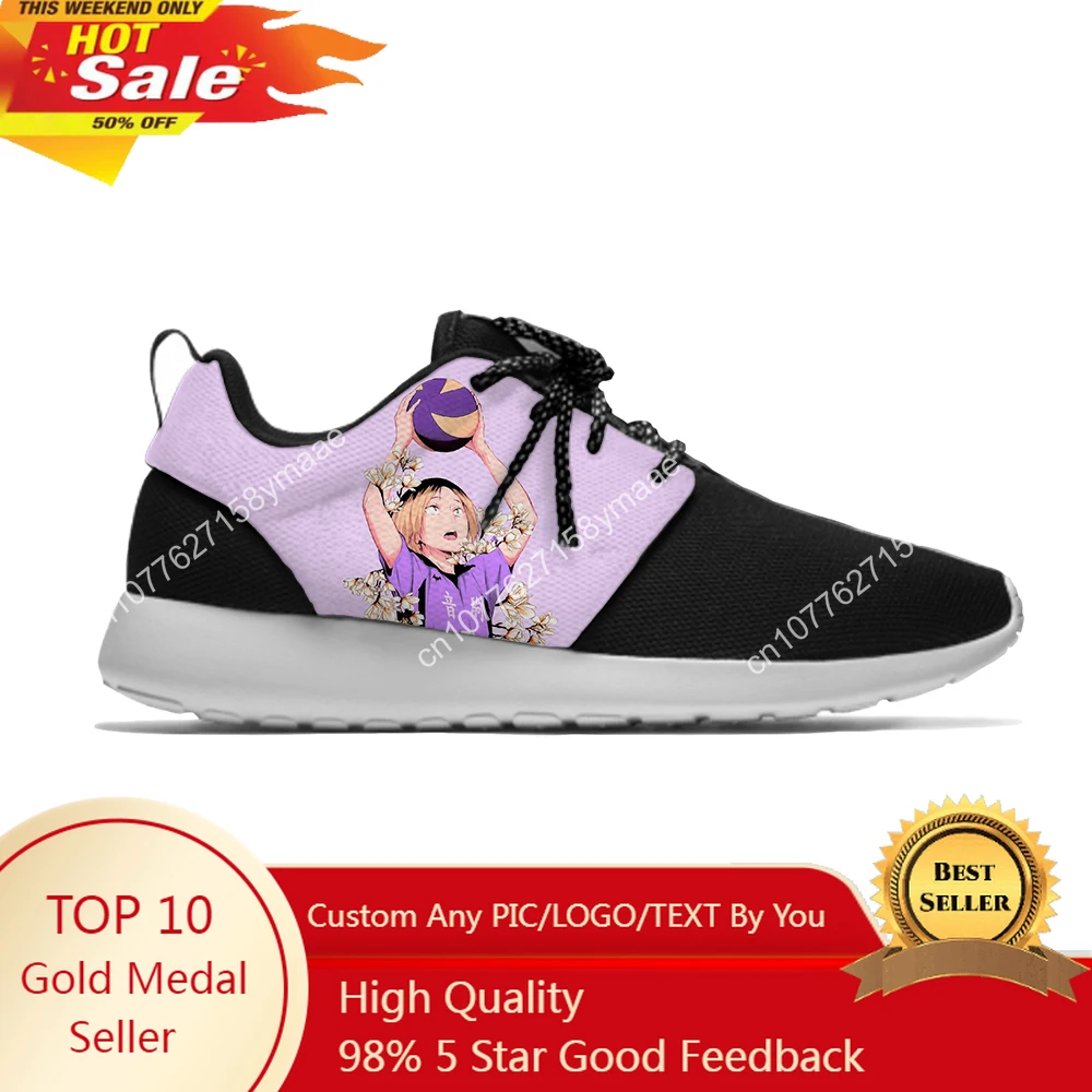 

Hot Japanese Manga Haikyuu Kozume Kenma Kuroo Casual Cloth Shoes Lightweight Men Women Summer Classic Mesh Sports Shoes Sneakers