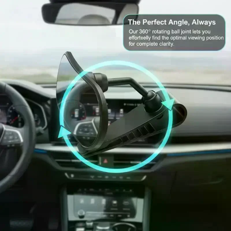 Car Rearview Mirror Wide View Safety Mirror For Windshield Infant Car Seats Clear Reflection 360-Degree Rotatable Adjustable