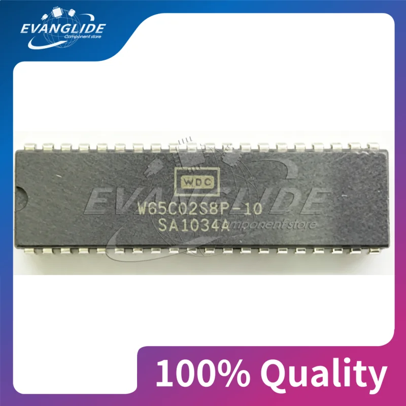 2 PCS/LOT W65C02S8P-10 DIP40 MCU