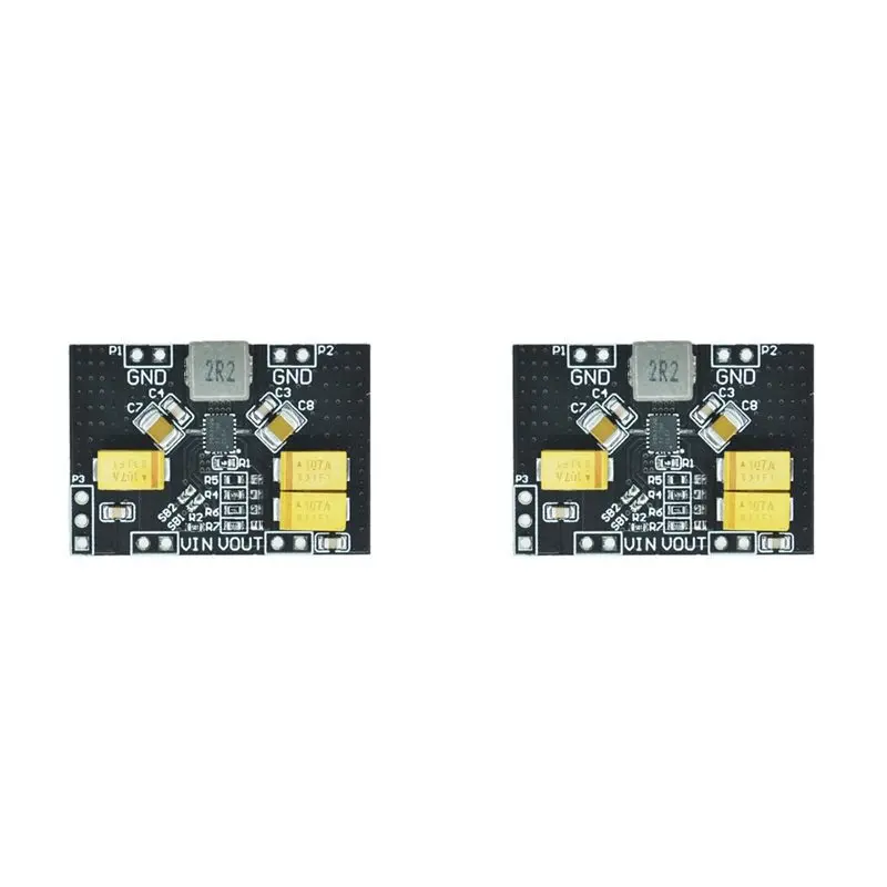 

A96T 2X TPS63020 Automatic Buck-Boost Step Up Down Power Supply Module Lithium Battery Low Ripple Voltage Converter 4.2V