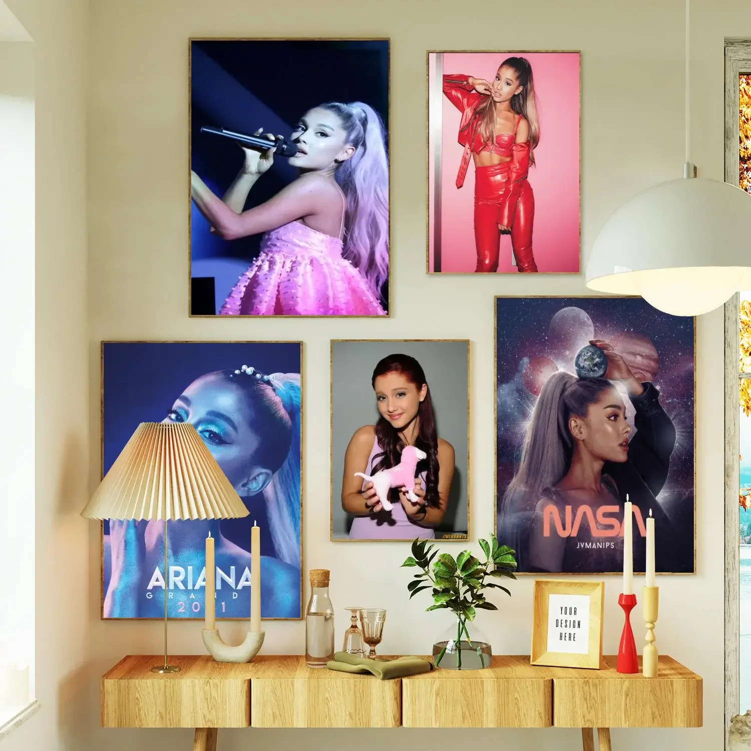 ariana grande Poster Prints Wall Art Canvas Painting Poster For Modern Family Living Room Home Decor