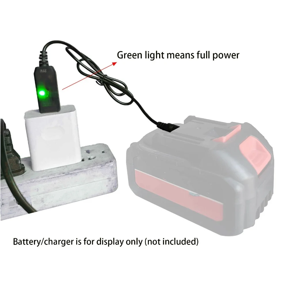 5V To 21V Boost Cable 21V Battery Charging Cable DC Interface USB Adapter For 21V Battery 5V Charging Head