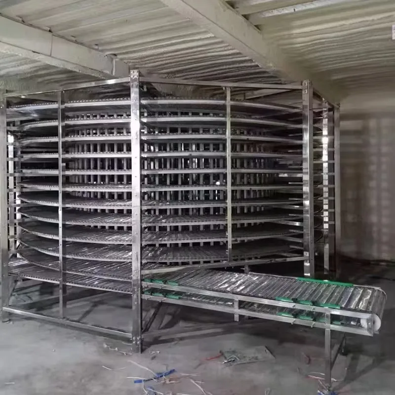 Multi Layer Mesh Belt Conveyor Line Spiral Cooling Conveyor Tower for Bread Transportation