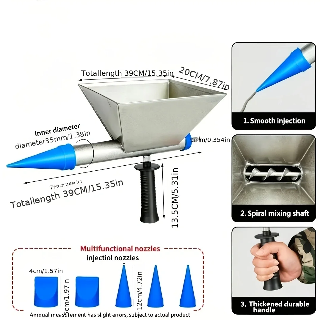 Automatic Mortar Grout Tuck Caulking Gun Cement Lime Pump Pointing Grouting Machine Wall Grouting Device for Quick Grout Filling