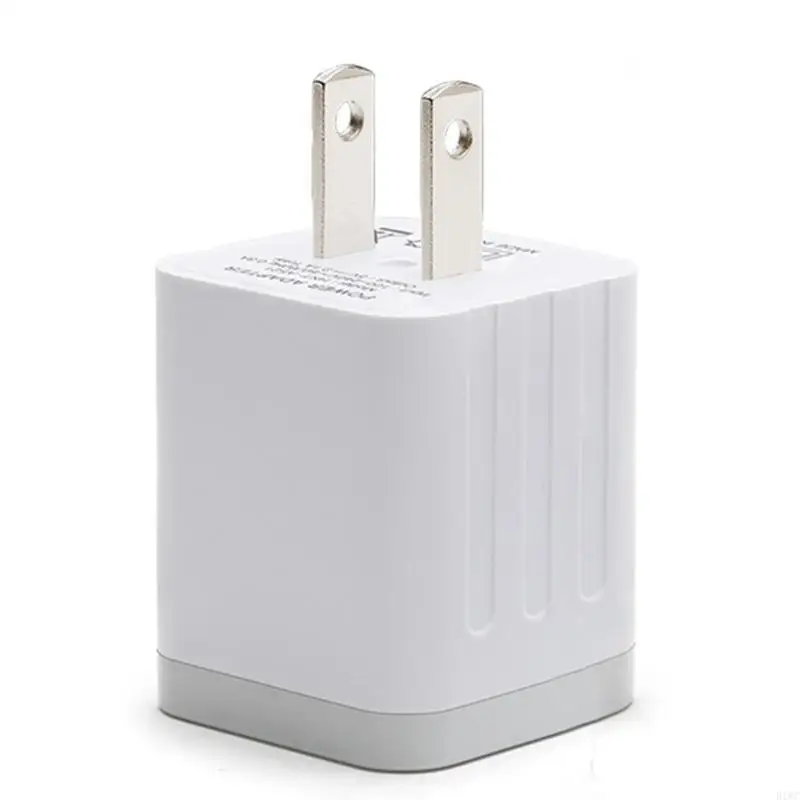 Two Square USB Lightweight Fast Charging Block for Easy Carrying and Quick Charging