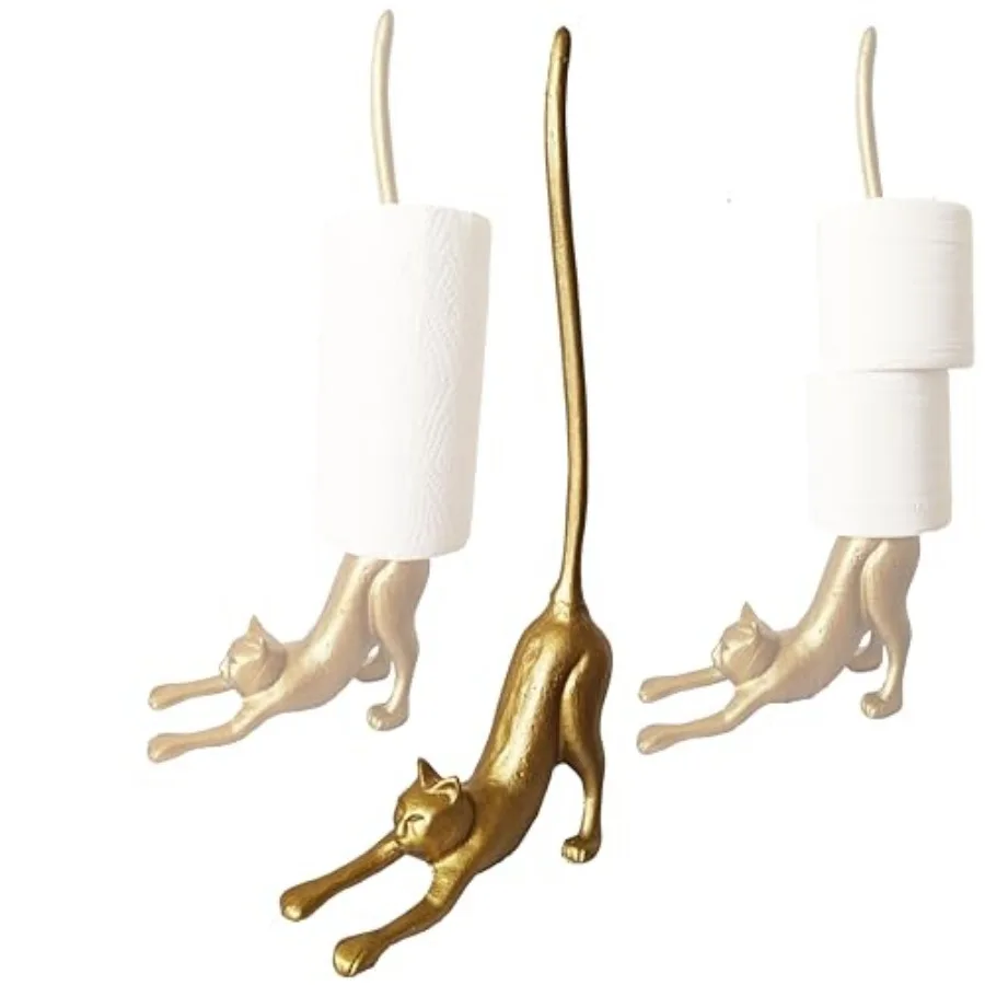 

Paper Towel Holder 17'' Cast Iron Paper Towel Holder Funny Toilet Paper Holder for The Floor or Counter in The Kitchen or Bathr