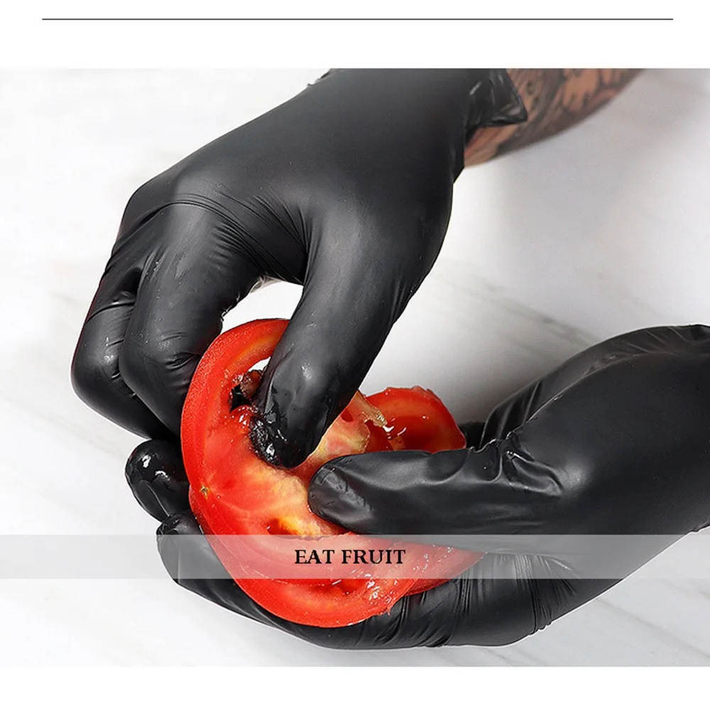 100pcs Reliable High Elasticity Disposable Food Gloves Nitrile Blend Gloves Protective Cleaning Gloves Cleaning Tasks