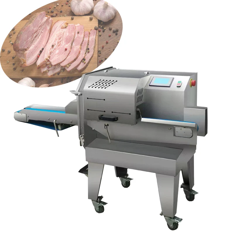 Cooked Meat Slicer Micro Frozen Meat Slicer Electric Cured Meat Sausage And Ham Pickled Pork Slicer Cutting Machine