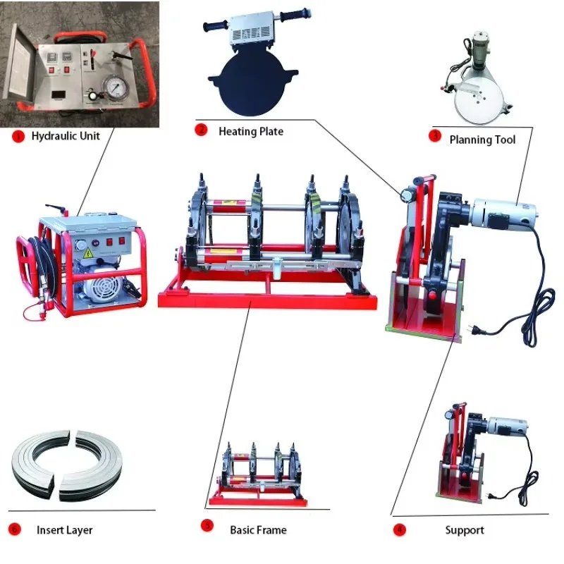 90-315mm Factory Hydraulic Butt Fusion Welding Machine /pe Pipe Welding Machine /Poly Welders HDPE Pipe Welders