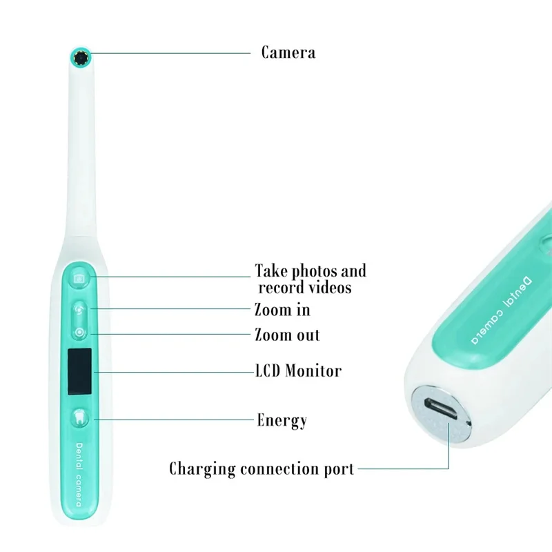 Wifi Mini Camara Endoscope Intraoral Dental Camera 1080P HD Waterproof Oral Inspection Camera Endoscope for iPhone iPad Andorid