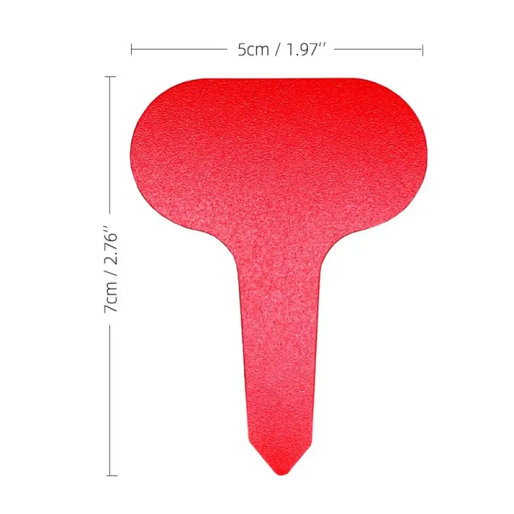 50-200pcs T-Type Plastic Plant Labels 5x7cm, Waterproof Reusable Garden Markers, Plant Tags for Potted Plants