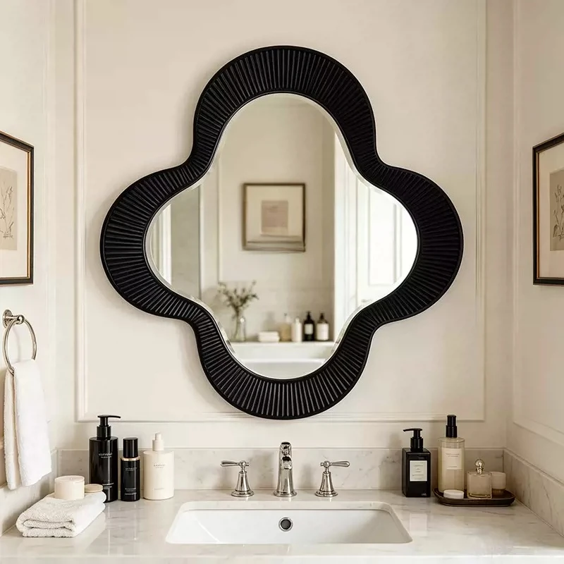 Makeup Bathroom Mirror Aesthetic Korean Style Modern Dressing Table Mirror Nordic Vanity Spiegel Wand Living Room Decorations