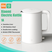 Xiaomi Mijia 1.5L Electric Kettle 1A Electric Kettle Stainless Steel 1800W Smart Power Off Water Kettle Wired Electric Kettle