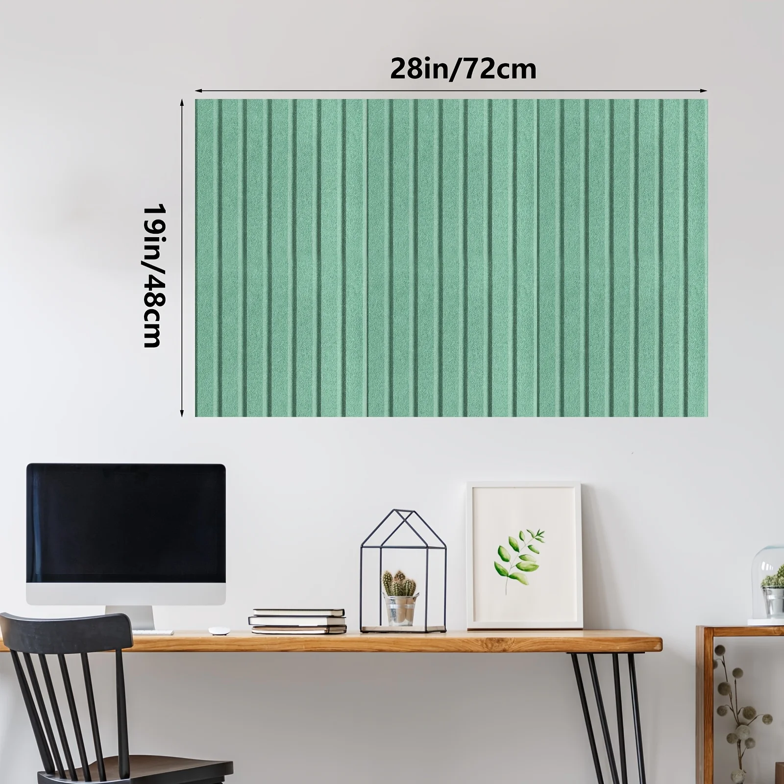 24PCS Groove Feltboard Wall Panels Wallpapers Decoration for Home Office Large Black Felt Bulletin Cork Pin Note Boards Wall Tiles Soundproof Acoustic Panels Wallpaper Decorative Ceiling Soundproofing Wall Decor 24*24cm