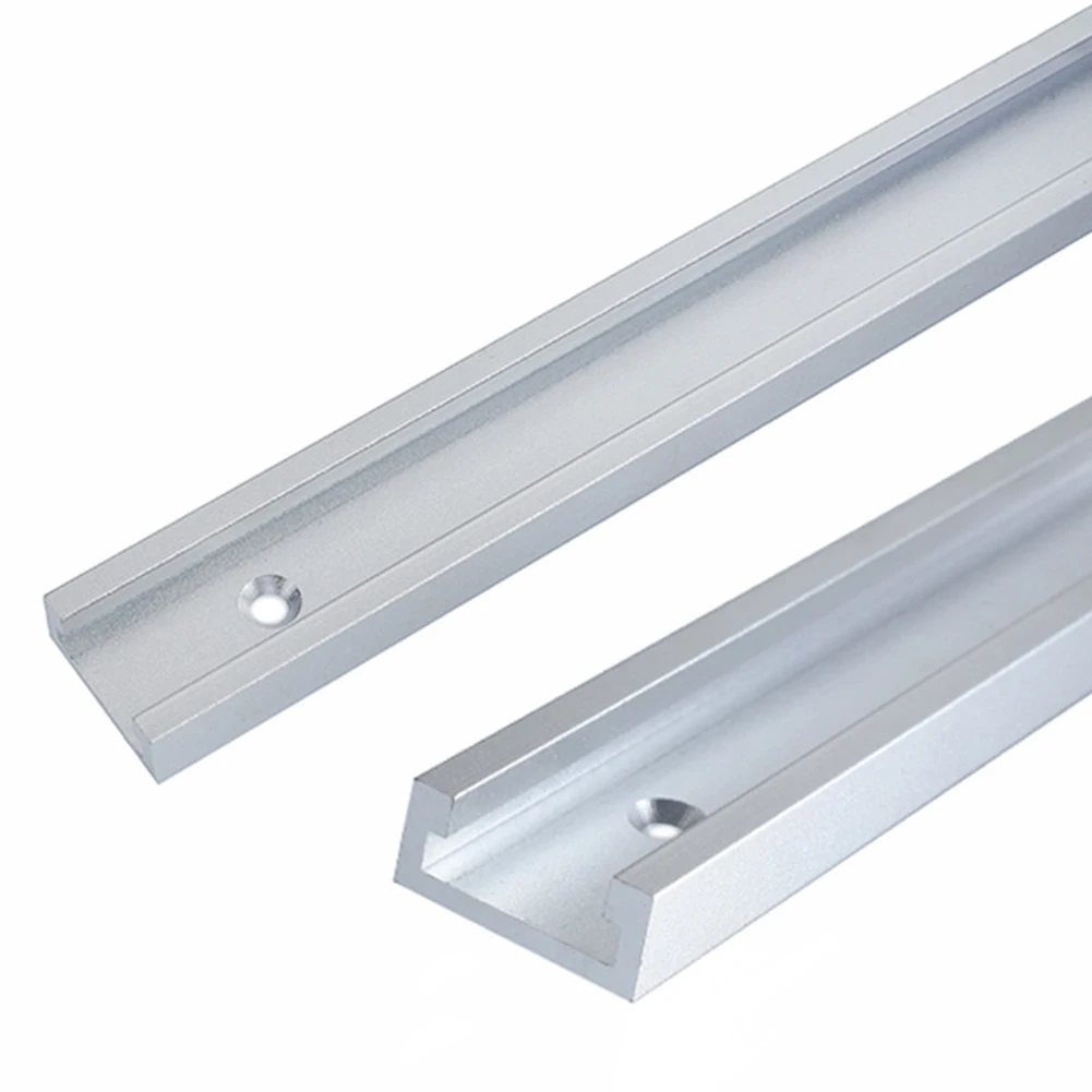 

Aluminium Alloy Track Woodworking T Slot Silver 30 Type T-tracks 300-600mm T Slider Fixture Slot Slide Limit Guide