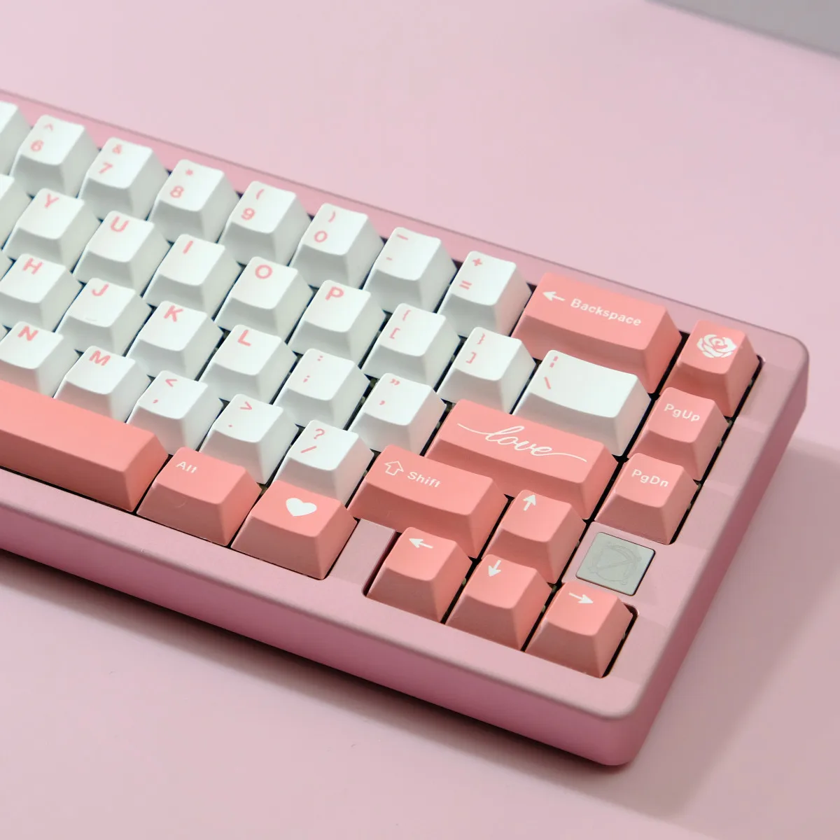 أغطية مفاتيح مكونة من 126 مفتاحًا لعيد الحب، أغطية مفاتيح ذات ارتفاع أصلي من مادة PBT مناسبة للوحات المفاتيح الميكانيكية