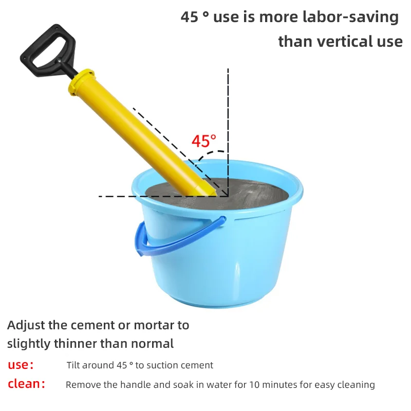 Caulking Gun Cement Lime Pump Grouting Mortar Sprayer Applicator Grout Filling Tools With 5 Nozzles