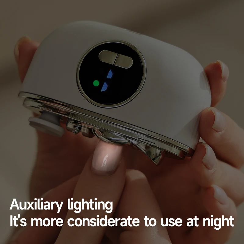Coupe-ongles électrique 2 en 1 avec lumière LED, broyeur automatique pour bébé et adulte, Mini outils de manucure, soins des ongles