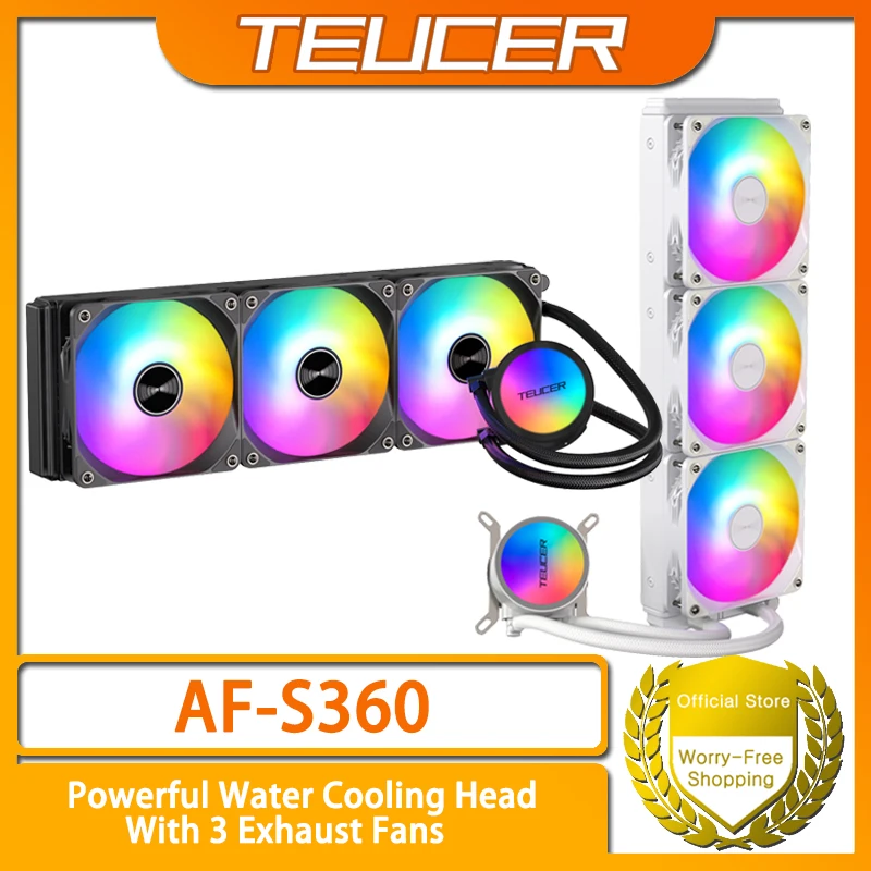 

Радиатор водяного охлаждения процессора TEUCER AF S360 поддерживает LGA 2011 1700 115X1200, цветная подсветка платформы AMD, украшение шасси