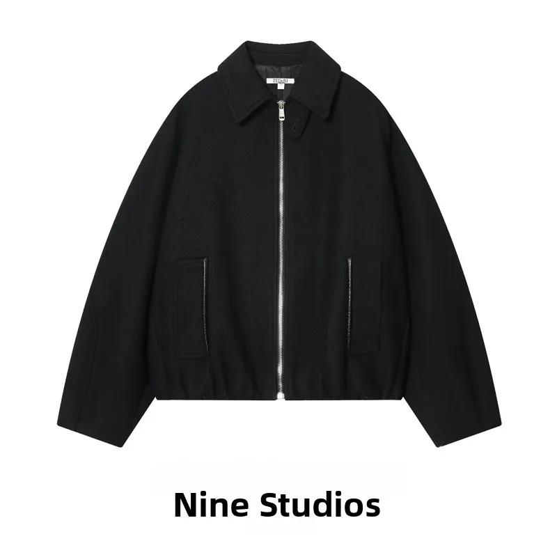 

Женская демисезонная куртка-пилот свободного кроя в европейском стиле, удлиненная, с декоративной молнией, пышная, осенняя