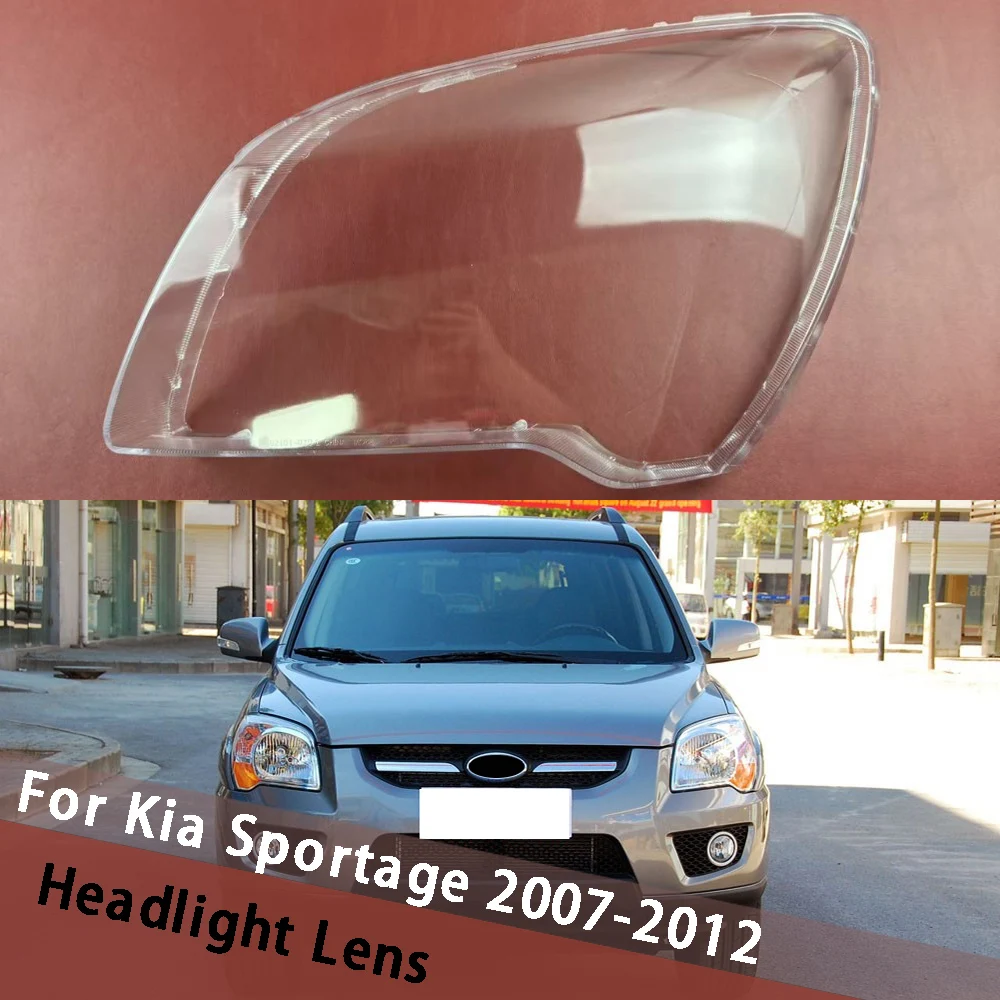 

For Kia Sportage 2007 2008 2009 2010 2011 2012 Transparent Lampshade Headlamp Cover Lamp Shade Headlight Shell Lens Plexiglass