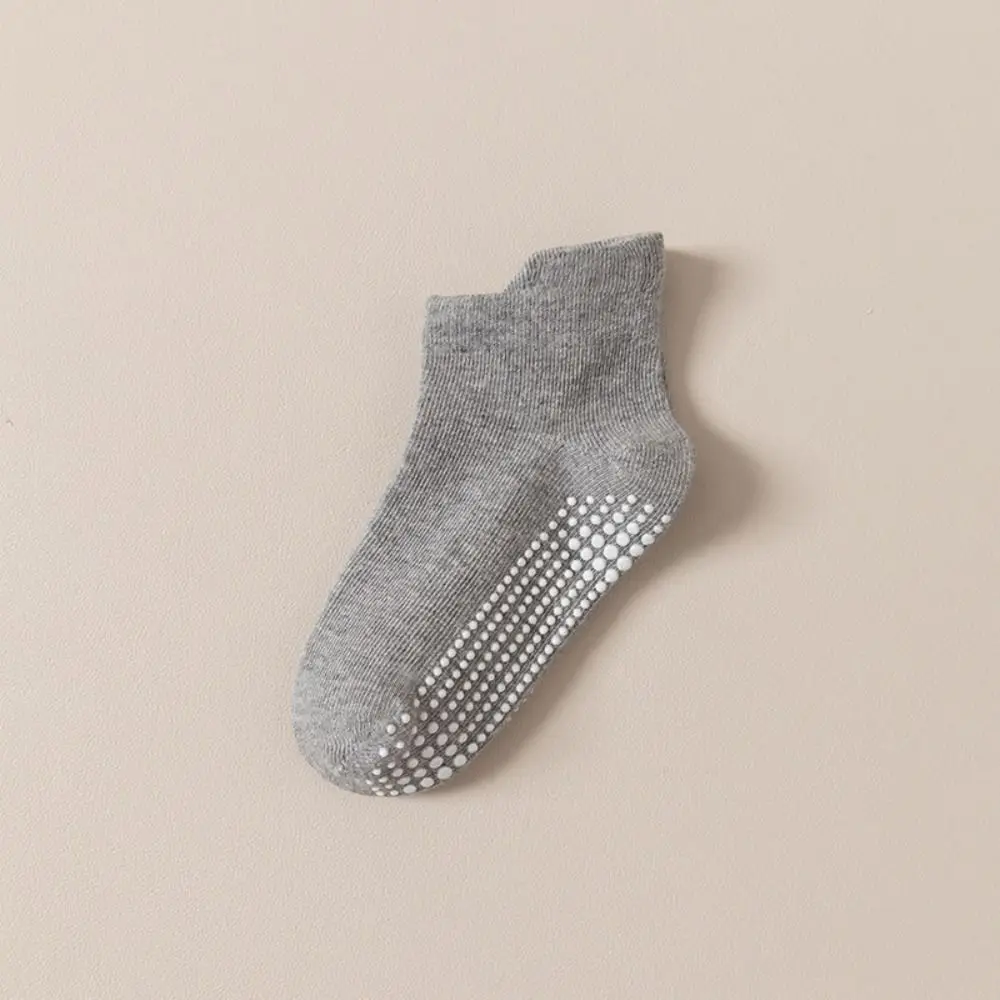 

6Pairs Cute Cotton Baby Solid Socks Non-slip Infant Kids Tube Sock Newborn Short Toddle Walking Socks First Walkers
