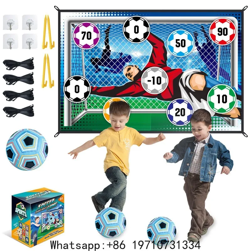 150CM Soccer Game Mat Set Outdoor Indoor Soccer Toys Multiplayer Competitive Soccer Games Children Football Training Boy Gifts