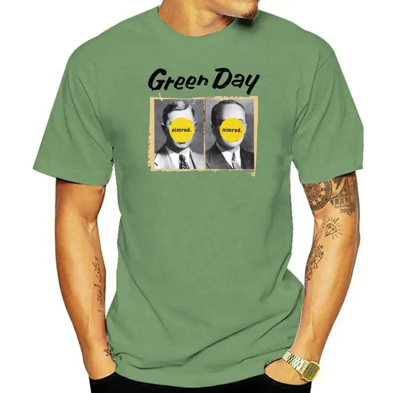 Green Day Nimrod Punk Rock 1997 White T-Shirt Size S-3Xl Mens Large Size Tee Shirt