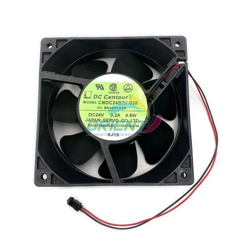 

Durable CNDC24B7V038 2-wire Cooling Fan 120*120*28mm DC24V CNDC24B7V-038 Servo Inverter Fan for Komori Spare Parts