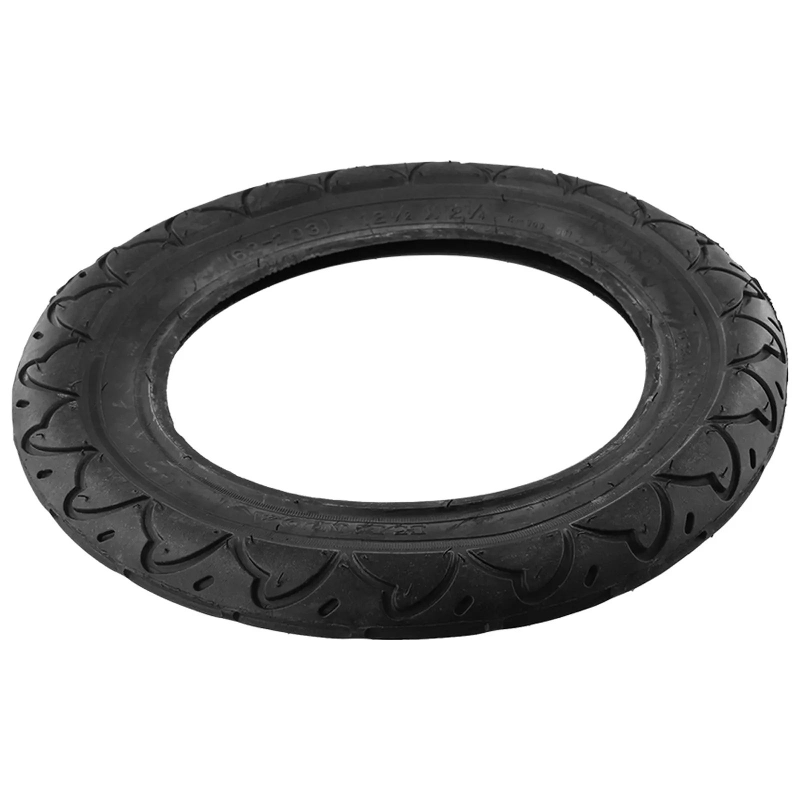 Rubber 12 Inch Inflatable Tyre for Electric Bikes and Scooters Model 12 1/2x2 1/4(62203) Ideal for Private Use